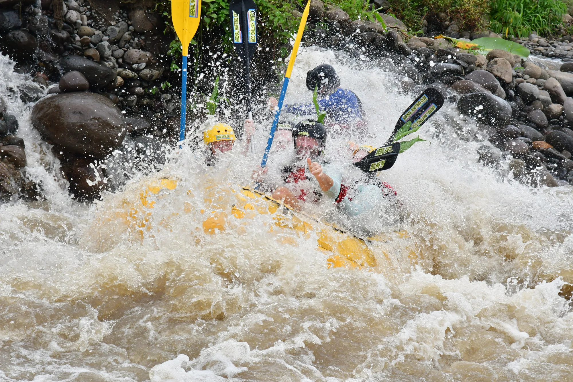 The rapid that soaks the whole boat
