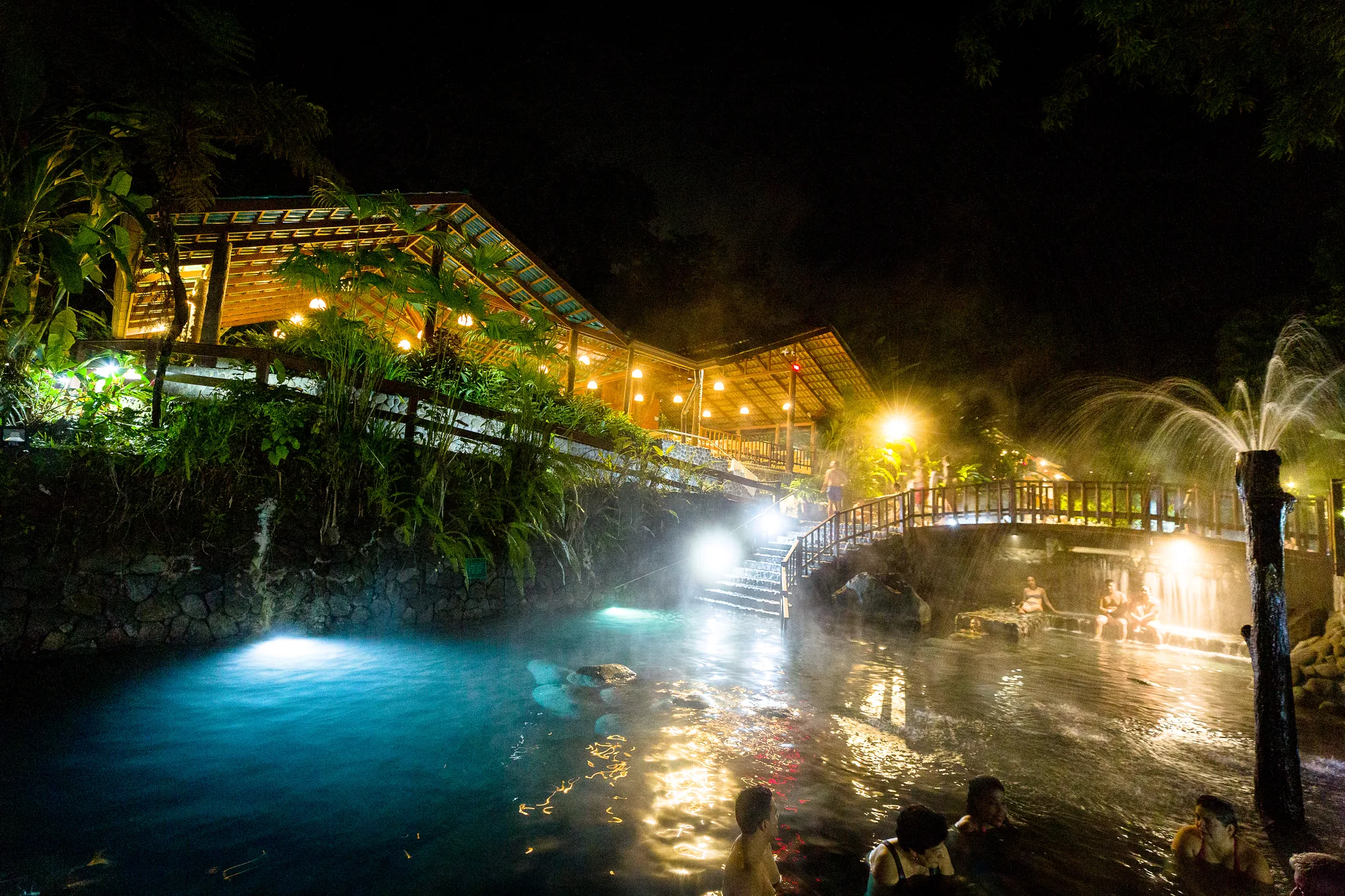 The hot springs, every evening